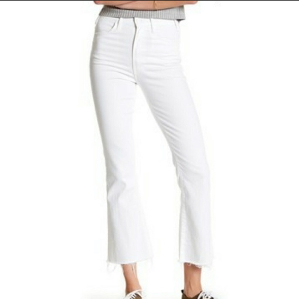 Mother “the hustler ankle fray” jeans